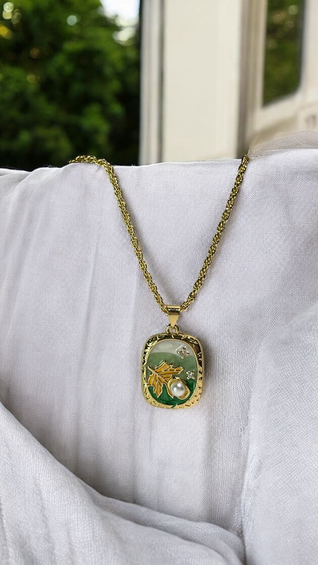 Collar naturaleza (Verde) - Imagen 3