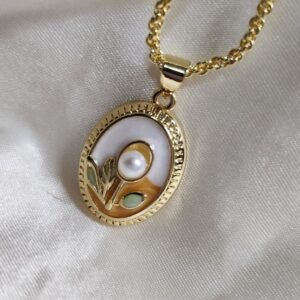 Collar naturaleza (Dorado)